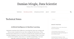 Desktop Screenshot of damianmingle.com