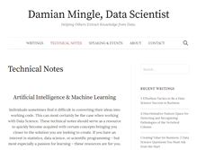 Tablet Screenshot of damianmingle.com